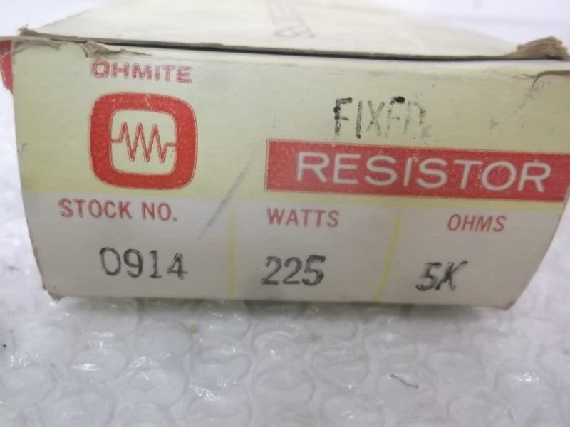 OHMITE 0914 RESISTOR 225W 5K OMHS  NSMP