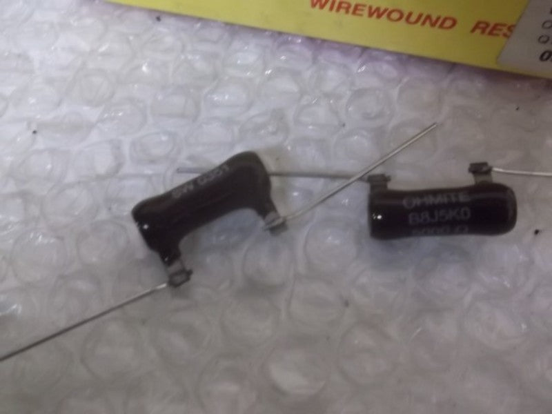 LOT OF 25 OHMITE B8J5K0 RESISTOR WIREWOUND 8W 5K OHM NSMP