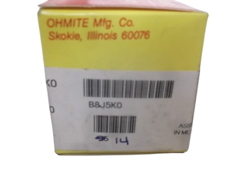 LOT OF 14 OHMITE B8J5K0 RESISTOR WIREWOUND 8W 5K OHM NSMP