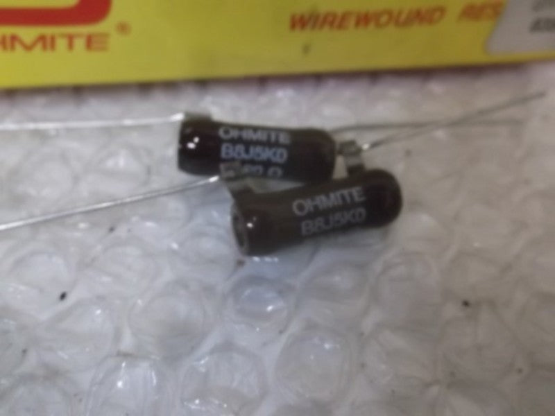 LOT OF 14 OHMITE B8J5K0 RESISTOR WIREWOUND 8W 5K OHM NSMP