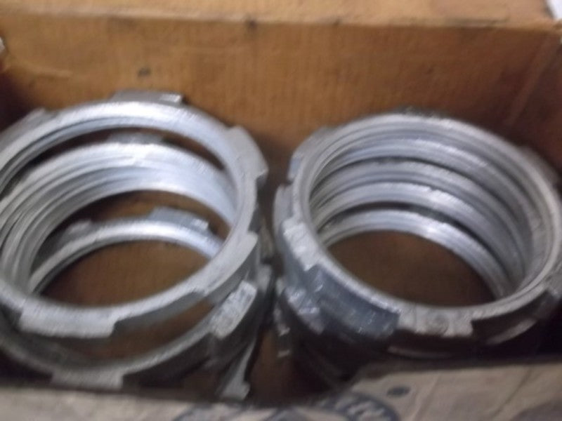 LOT OF 10 APPLETON BL-250 1/2" IRON LOCKNUTS NSMP