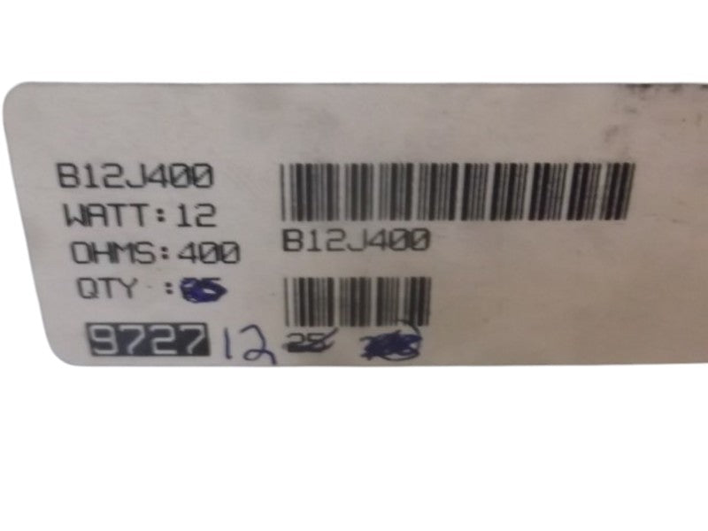 LOT OF 12 OHMITE B12J400 RESISTOR WIREWOUND 400OHMS 12W NSMP