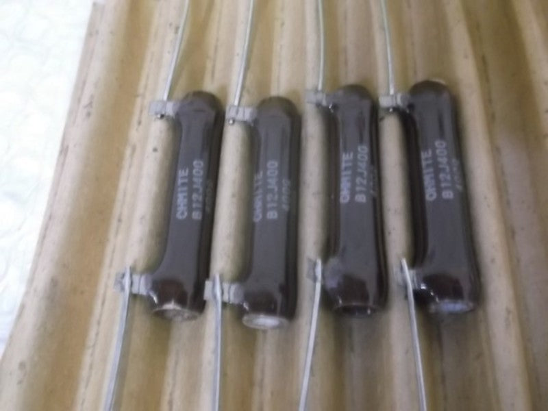 LOT OF 12 OHMITE B12J400 RESISTOR WIREWOUND 400OHMS 12W NSMP