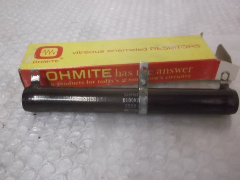 OHMITE D100K2K5 RESISTOR WIREWOUND 2500 OHM 100W  NSMP