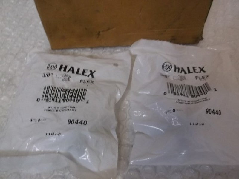 LOT OF 29 HALEX 90440 FLEX SCREW-IN CONNECTOR 3/8" NSMP