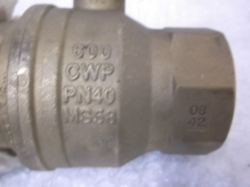 DYNAQUIP CONT CWPPN40-MS58 BRASS BALL VALVE W/LOCK HANDLE  NSNP