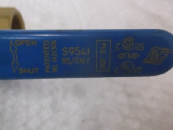 DYNAQUIP CONT CWPPN40-MS58 BRASS BALL VALVE W/LOCK HANDLE  NSNP