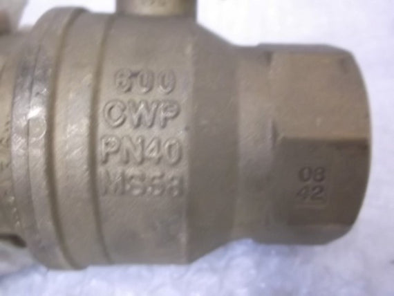 DYNAQUIP CONT CWPPN40-MS58 BRASS BALL VALVE W/LOCK HANDLE  NSNP
