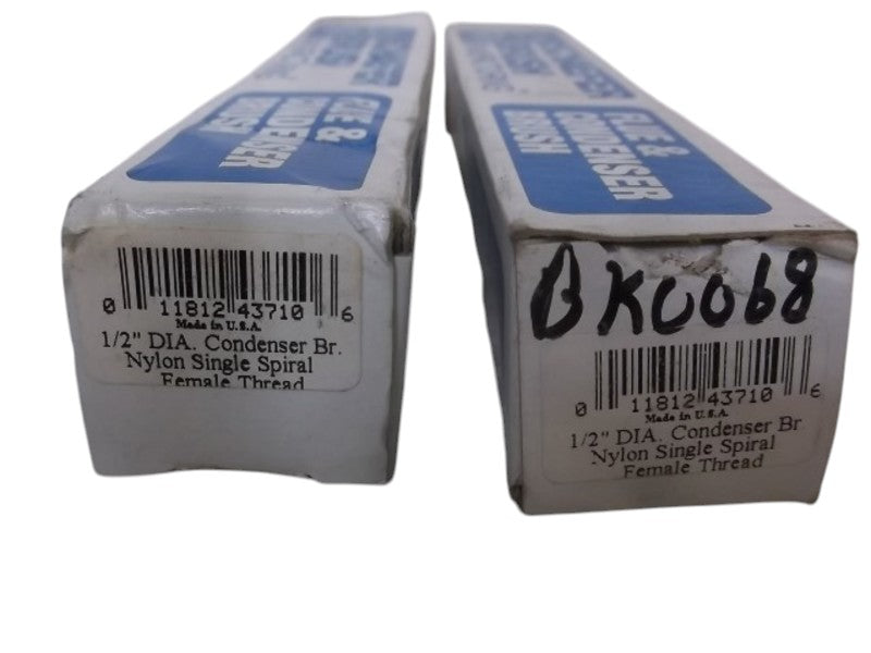 LOT OF 2 SCHAEFER FLUE AND CONDENSER BRUSH 1/2" DIA NSMP