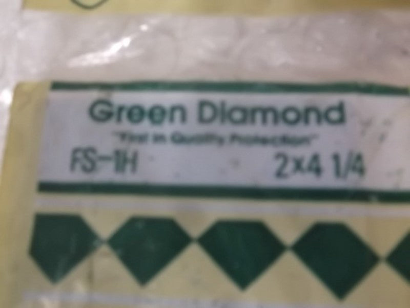 GREEN DIAMOND FS-1H PLATE FILTER 2X4-1/4" SHADE 12  FACTORY BAG