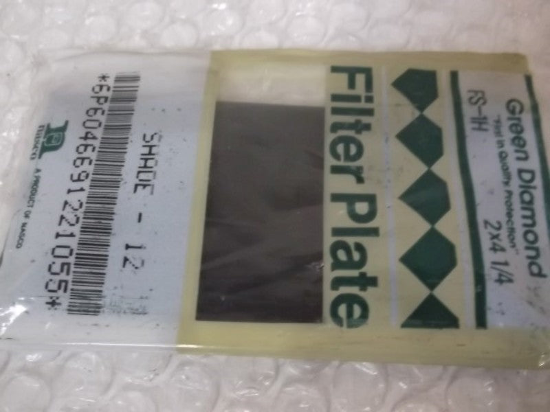 GREEN DIAMOND FS-1H PLATE FILTER 2X4-1/4" SHADE 12  FACTORY BAG