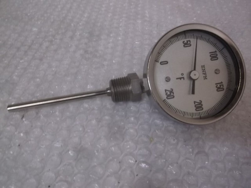 ENFM XR PRESSURE GAUGE 0-250 F 4" STEM 1/2" NPT  NSMP