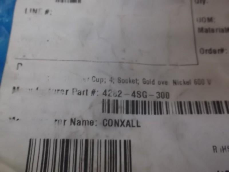 LOT OF 2 CONXALL 4282-4SG-300 CIRCULAR CONNECTOR SIZE 20 NSNP IN A BAG