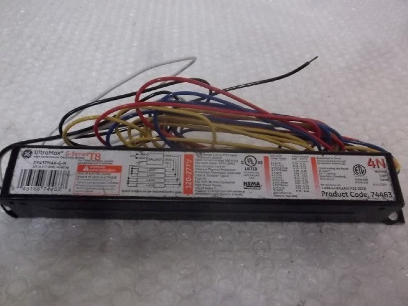 GENERAL ELECTRIC GE432MAX-G-N BALLAST 120-277 V 50/60HZ G-SERIES  UNMP