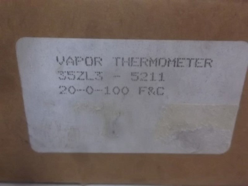 WEISS 35ZL3-5211 VAPOR THERMOMETER  NSMP