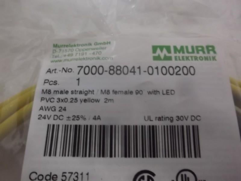 MURR ELEKTRONIK 7000-88041-0100200 M8 MALE STRAIGHT  FACTORY BAG