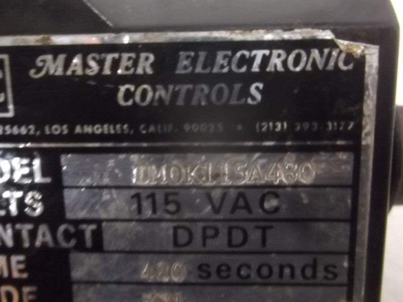 MASTER ELECTRONIC DM0K115A480 TIMER  UNMP