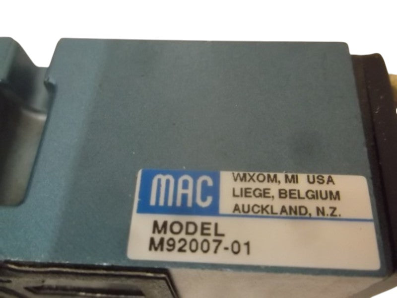 MAC M92007-01 PNEUMATIC SOLENOID VALVE MANIFOLD  NSNP