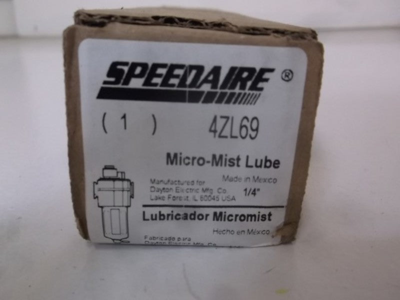 SPEEDAIRE 4ZL69 COMPACT MICROMIST LUBRICATOR 1/4"  NSMP