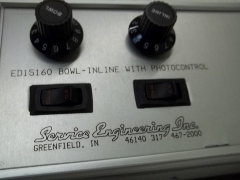 SERVICE ENGINEERING INC. ED15160 BOWL-INLINE WITH PHOTOCONTROL  UNMP