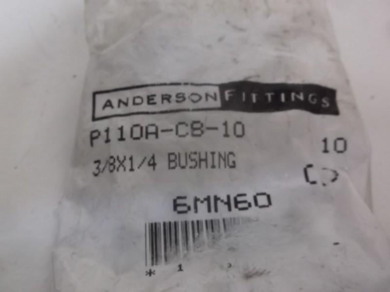 LOT OF 10 ANDERSON 6MN60 3/8X1/4 BUSHINGS FACTORY BAG