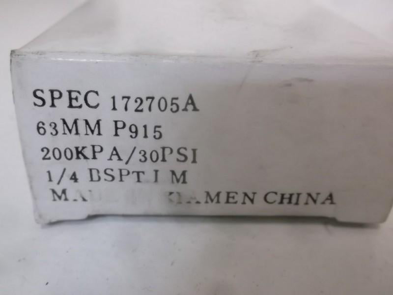 USG 172705A PRESSURE GAUGE 0-200 PSI  NSMP