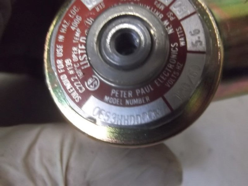 PETER PAUL ELECTRIC 0E53HHDDCCM CONTROL SOLENOID VALVE  UNMP