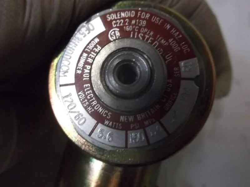 PETER PAUL ELECTRIC 0E53HHDDCCM CONTROL SOLENOID VALVE  UNMP