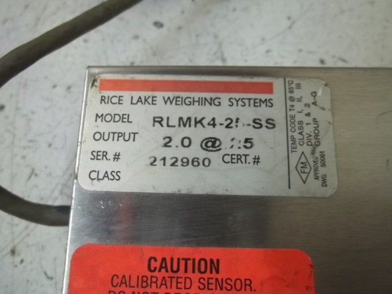 RICE LAKE RLMK4-25-SS LOAD CELL  UNMP