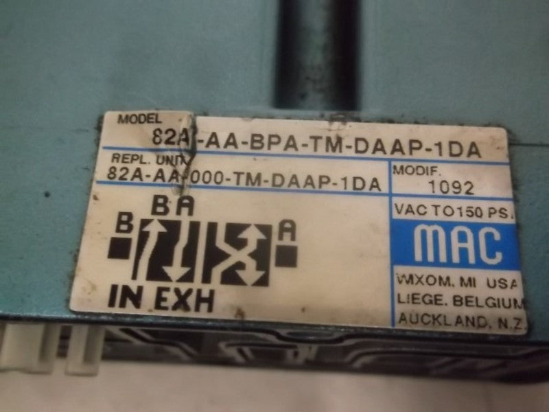 MAC 82A-AA-BPA-TM-DAAP-1DA SOLENOID VALVE  UNMP