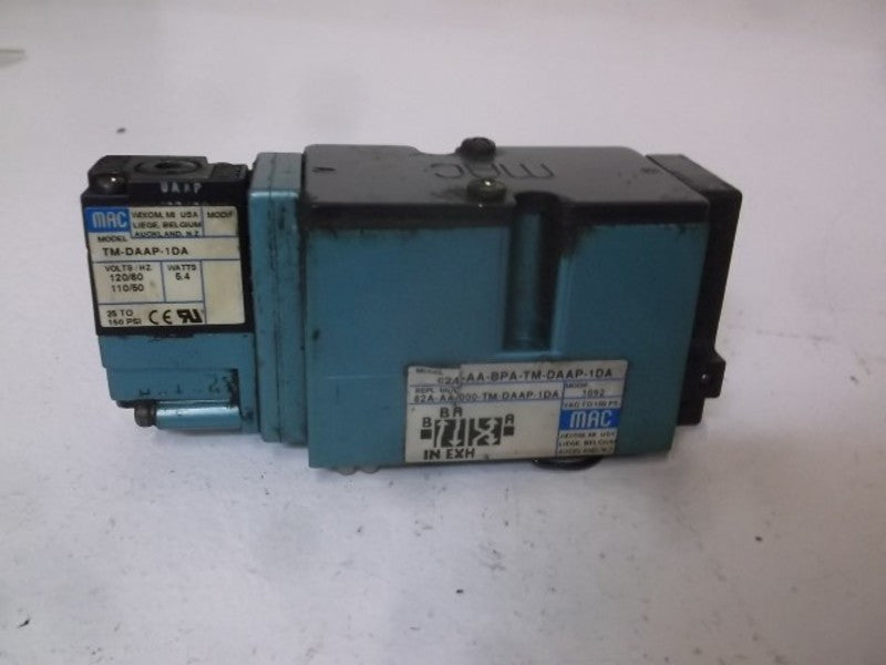 MAC 82A-AA-BPA-TM-DAAP-1DA SOLENOID VALVE  UNMP