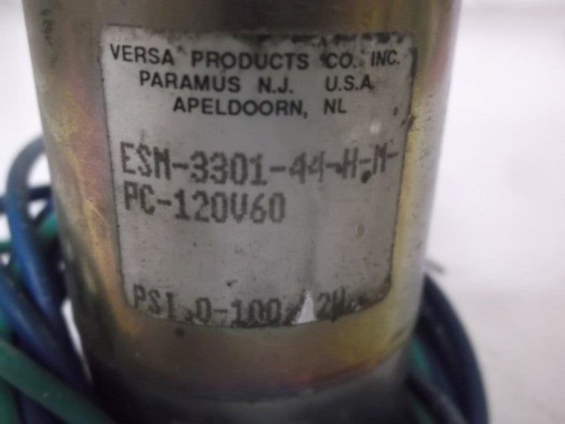 VERSA ESM-3301-44-H-M-PC-120V60 SOLENID VALVE  UNMP