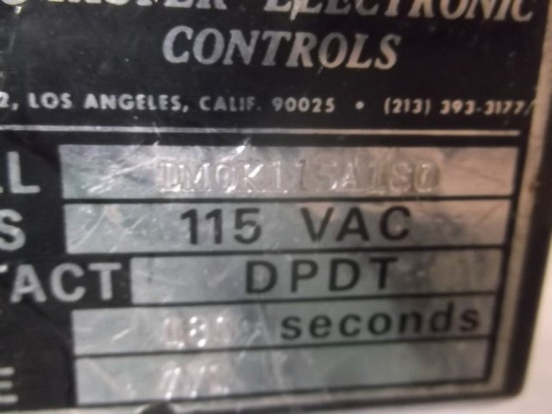 MEC DM0K115A180 TIMER 115 VAC  UNMP