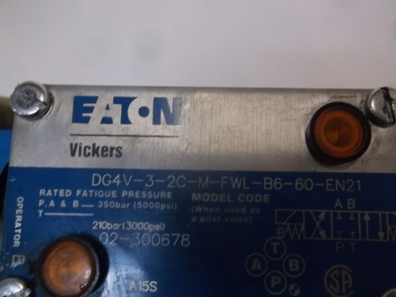 EATON DG4V-03-2C-M-FWL-B6-60-EN21 REVERSIBLE HYDRAULIC VALVE  NSNP