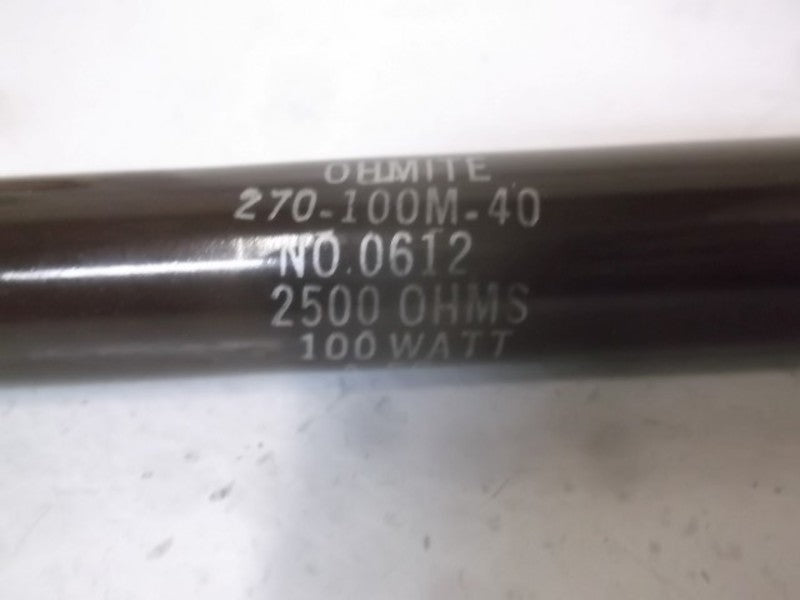 OHMITE 0612 270-100M-40 RESISTOR 2500 OHMS  NSNP