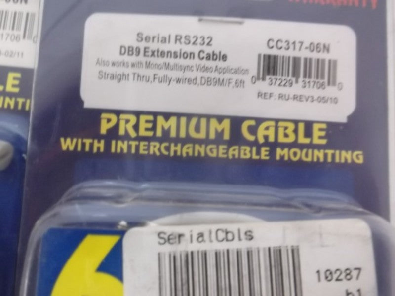CC317-06N EXTENSION CABLE DB9  ORIGINAL PACKAGE