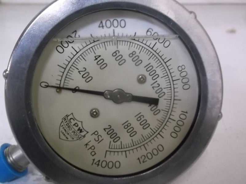 CPW HYDRO-POISE GAUGE 0-2000 PSI  NSNP