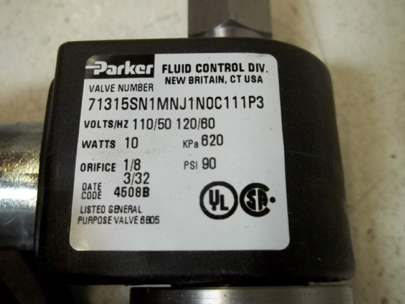 PARKER 71315SN1MNJ1N0C111P3 SOLENOID VALVE  NSMP