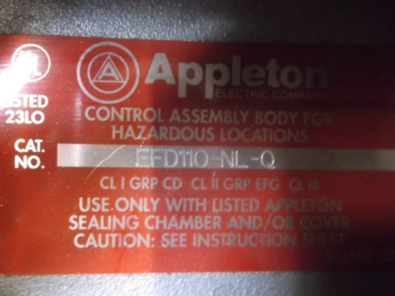APPLETON EFD110-NL-Q 1" EFD 1-GANG UNILET  NSMP
