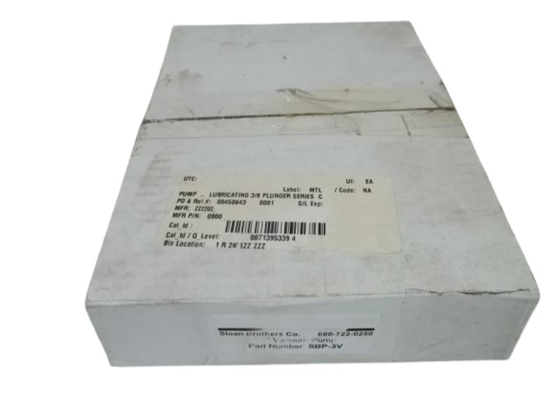 SLOAN SBP-3V 3/8" VACUUM PUMP  NSMP