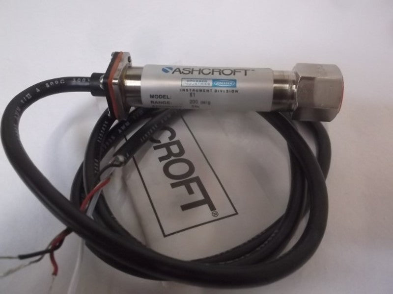 ASHCROFT ASH-K1-5-F02-42-F2 PRESSURE TRANSDUCER 200 PSIG  NSMP