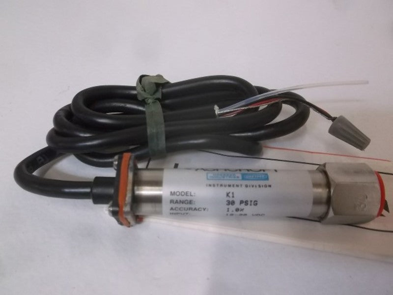 ASHCROFT ASH-K1-G-100-D-7-F02-42-F2 PRESSURE TRANSDUCER 30 PSIG  NSMP