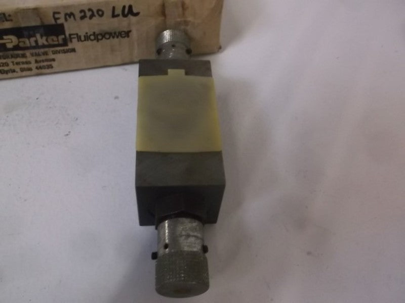 PARKER FM220 FM2-20LU HYDRAULIC FLOW CONTROL VALVE  NSMP