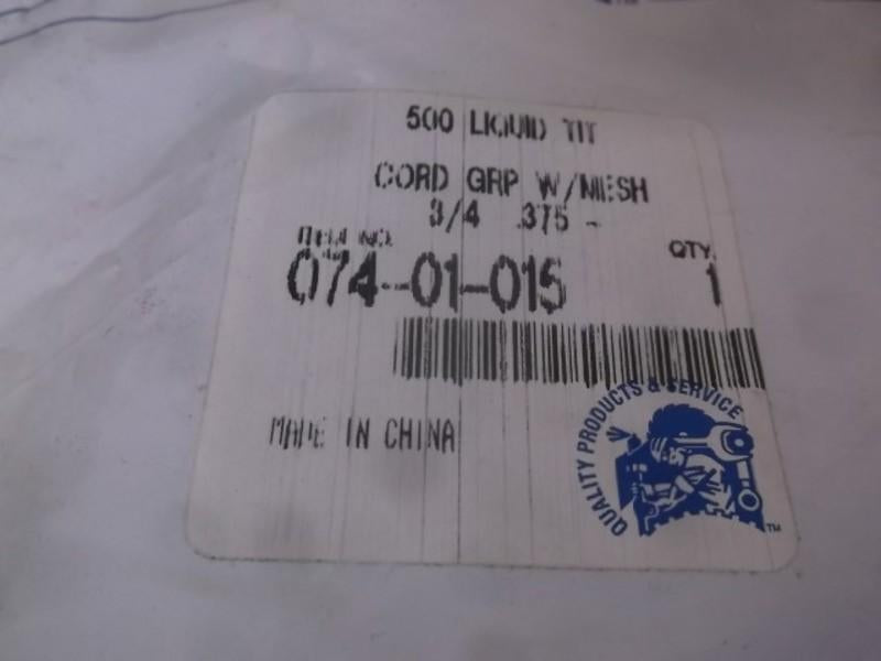 BARNES 074-01-015 CORD GRIP W/MESH 3/4 .375  FACTORY BAG
