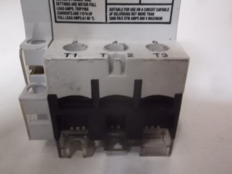 SQUARE D 2520-MP4.0 MOTOR PROTECTIVE SWITCH 660VAC 6AMP  UNMP