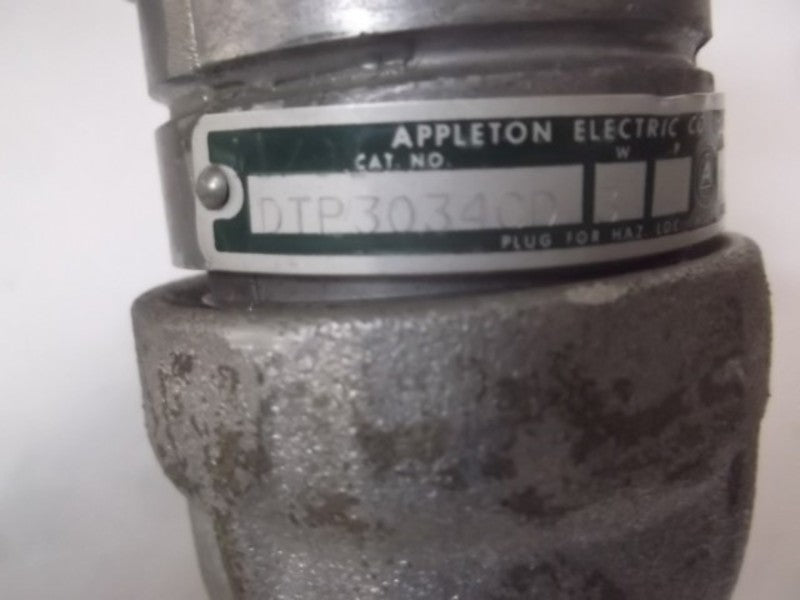 APPLETON DTP3034CD HAZARDOUS LOCATION PLUG CONNECTOR  UNMP