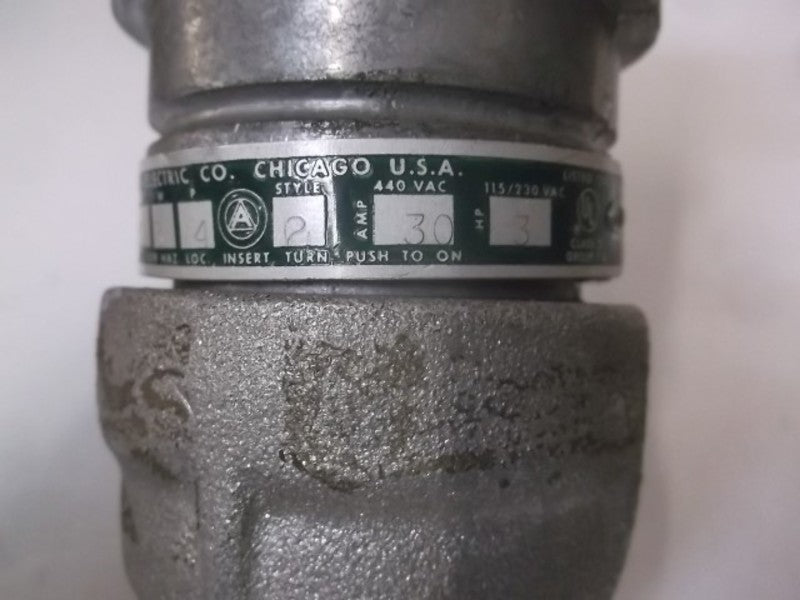 APPLETON DTP3034CD HAZARDOUS LOCATION PLUG CONNECTOR  UNMP
