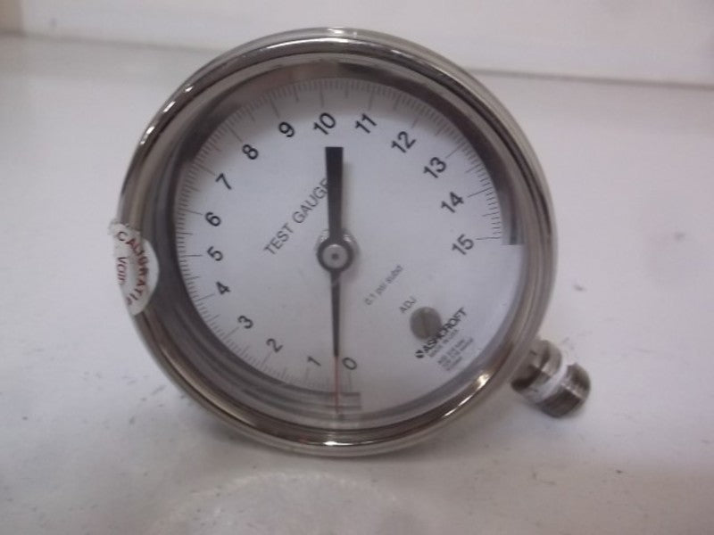 ASHCROFT Q-4907 GAUGE 0-15 PSI  UNMP
