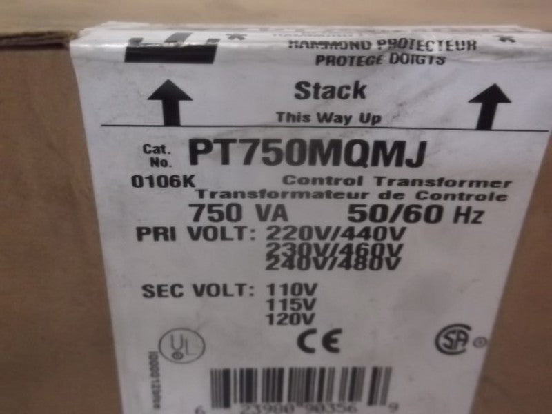 HAMMOND PT750MQMJ CONTROL TRANSFORMER  NSFS