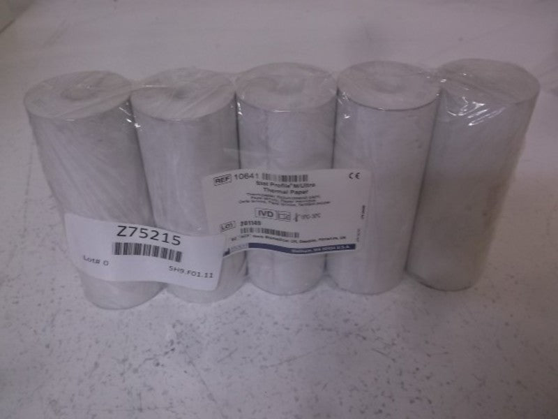 LOT OF 5 NOVA BIOMEDICAL 10641 STATPROFILE THERMAL PAPER ORIGINAL PACKAGE